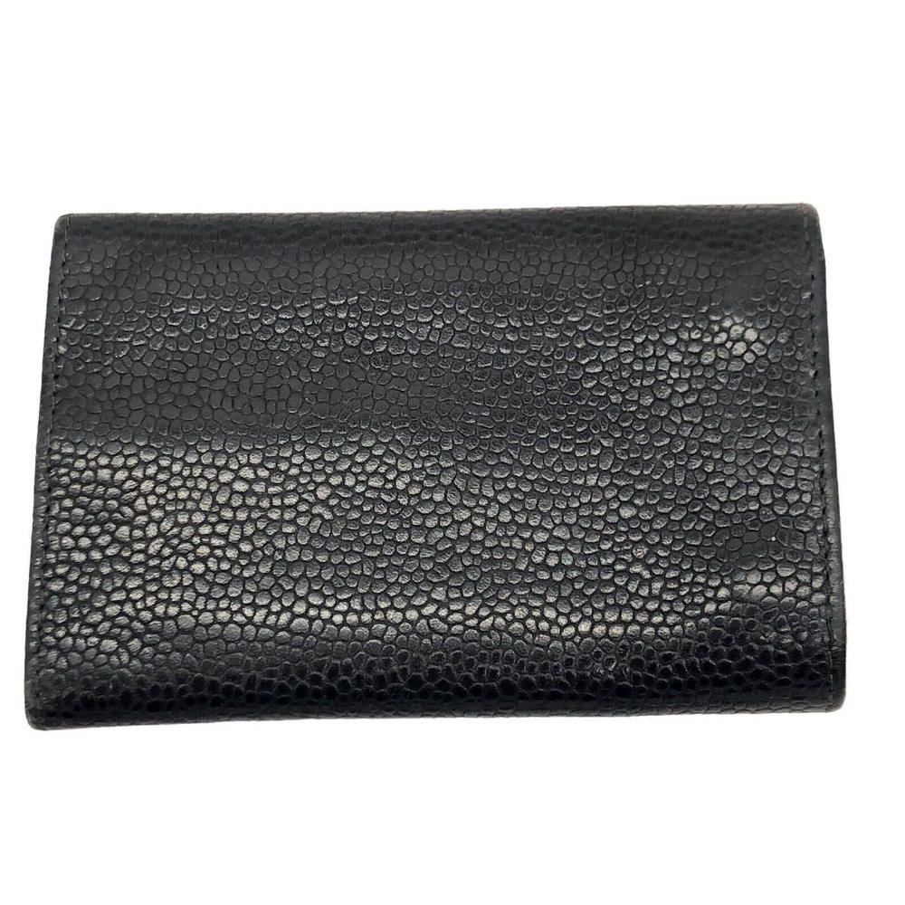 CHANEL Black Caviar Leather 6 Key Holder Case Wallet with Pouch - 4.24"x2.75" - Picture 2 of 16